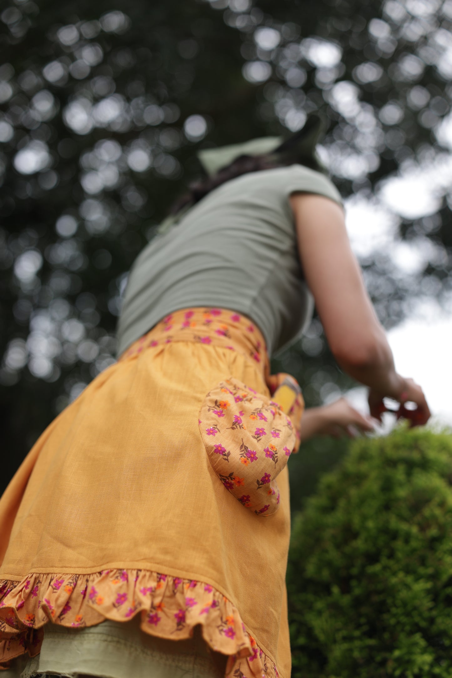 Golden Gather Skirt Apron